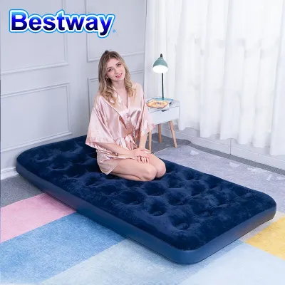 ที่นอนเป่าลม Bestway ชุด 5 ฟุต (ควีน) 2.03x1.52x0.22 ม. หมอน2ใบ-ที่สูบลม รุ่น 67374