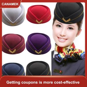 【CANAMEK】 Cosplay hãng hàng không tiếp viên Mũ Mũ len đồng phục máy bay người hâm mộ phụ nữ sân khấu biểu diễn