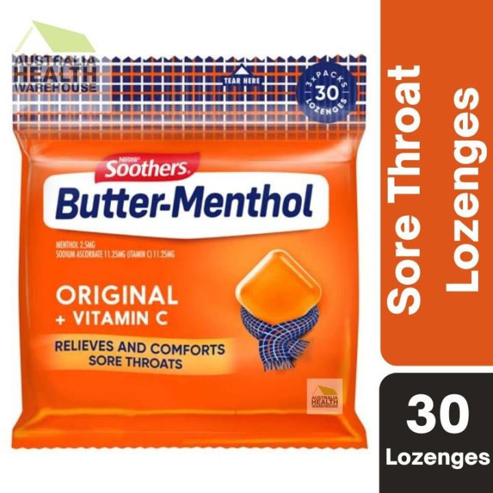 [Expiry 07/2025] Soothers ButterMenthol Original + Vitamin C Sore