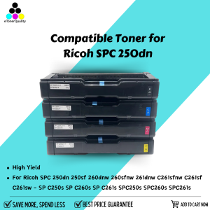ETQ Compatible SP C250S toner for Ricoh SPC250S SPC 261DNw SPC261DNw
