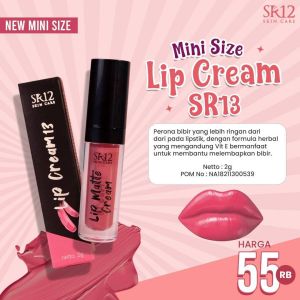 LIPCREAM WATERPROOF TAHAN LAMA ORI LIPCREAM MATTE SR12 LIPSTIK RINGAN LEMBAB DI BIBIR DAN RINGAN