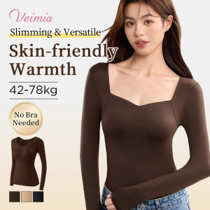 【OFFICIAL】Veimia Herbal First Color Skin Base Layer Flawless Foundation Liquid Autumn/Winter Warm And Protective Underwear Camellia Antibacterial Hyaluronic Acid Long-Sleeved Underwear With Padded Chest