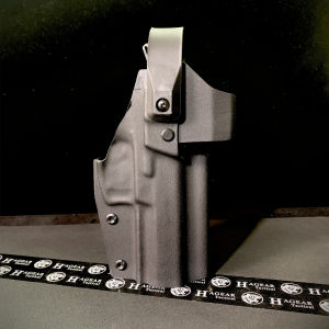 HK VP9 Duty Holster for HK VP9 Series 0.08" (2 mm) Kydex Optic Protection Cover Thumb-Release Hood Adjustable Retention