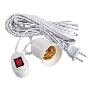E27 10M extension cable Lamp Bulb Holder With Switch LED Light Bulb Plug-in Flexible Wall Extension Socket Adapter