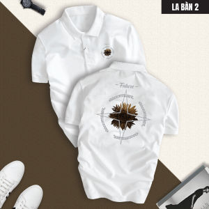 Áo Polo Nam POLOMAN Họa Tiết La Bàn Chất CVC Cá Sấu Thoáng Mát Phong Cách Trẻ Trung Năng Động