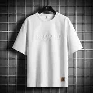 iymuymn retro loose t shirt for men oversized tshirt Korean style casual tees simple shirts