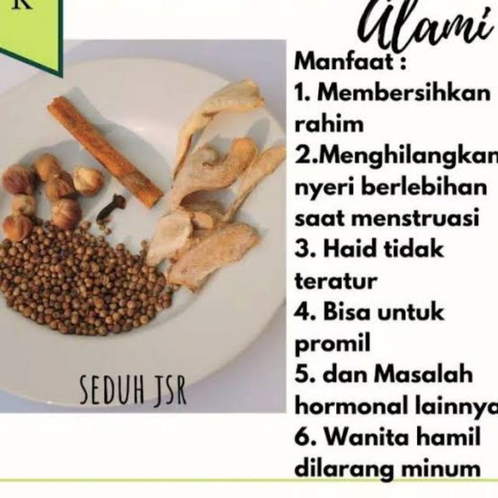 Paket Detox Rahim JSR - Obat Ramuan Herbal - Atasi Nyeri Haid Tak Teratur  Dapat  Membersihkan Rahim