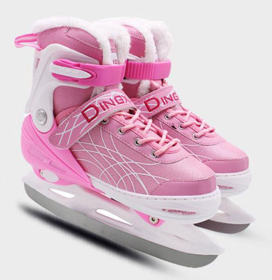Figure Skating Shoes Shoes On Ice Adjustable Size 30-43 Warm Ice