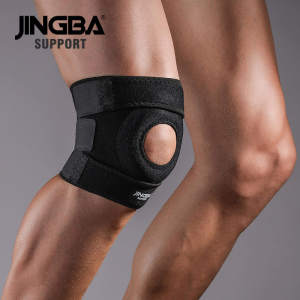1Pcs Knee Adjustable Sports Training Elastic Patella Sports Leg Support Brace Knee-Pad Hole Breathable Safety Guard Strap