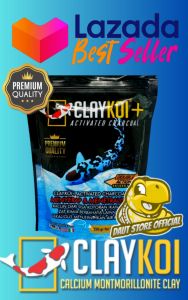 CLAY KOI PLUS 250 Gram (HITAM) Activated Charcoal Penjernih air