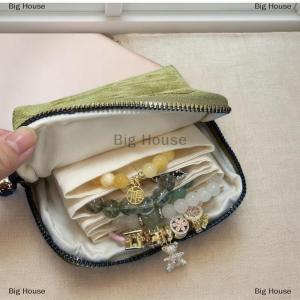 [COD] Big House 5-Layer Jewelry Storage Bag Velvet Jewelry Pouch Bags For Watch Bracelet Rings Earrings Portable Travel Jewelry Case