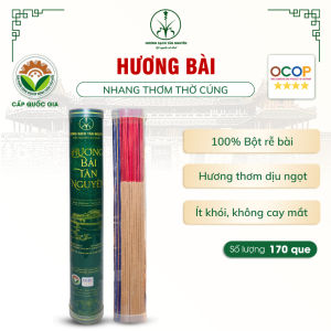 [OCOP 4 SAO - CAO CẤP] Ống 170 que hương nhang bài cao cấp Tân Nguyên từ rễ cây hương bài an toàn sức khỏe