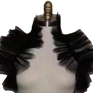 Victorian Style Tulle Collar Breathable Clown Neckpiece For Halloween Parties And Theatrical Performances