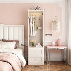 Minimalist Wooden Bookcase Multi-Functional Storage Shelf Stable Structure Rak Buku Kemas Cantik Corner Decorations