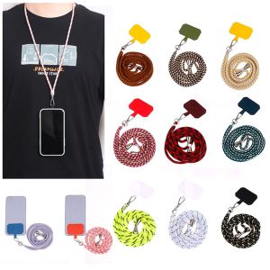 FIRST SONG Fashion Universal Mobile Phone Strap Diagonal Strap Mobile Phone Accessories Back Sticker Nylon Soft Rope Cell Phone Hanging Cord Crossbody Patch Phone Lanyards Phone Lanyards