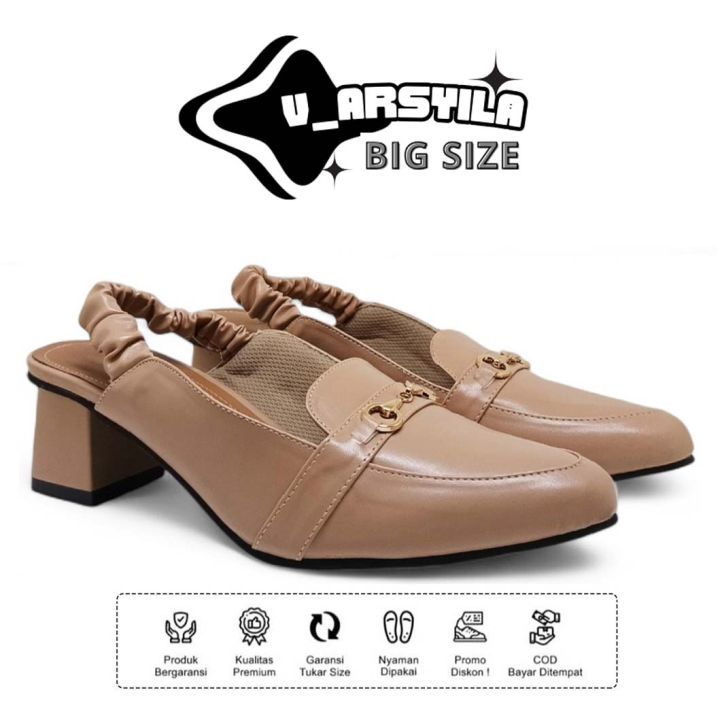 Heels Ukuran Jumbo 40 41 42 43 44 45 Sepatu Sandal Wanita Big