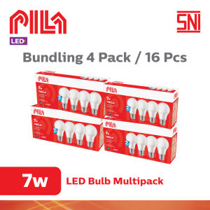 PILA Lampu Bohlam Multipack LED Bulb 7 Watt 65K (Paket isi 16pcs)