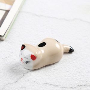 HUNIU Giá giữ đũa Giá để bút bằng gốm Giá đỡ nĩa muỗng Đồ trang trí để bàn Giá đựng cọ vẽ viết Sáng Tạo Bút Tiểu cảnh Tranh mực màu nước