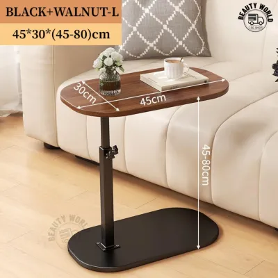 [SG Seller]Sofa side severe beds table simple tea table adjustable small table movable coffee table Bedroom Bedside Table Bedside Supporter