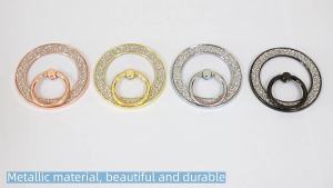 Diamond Glitter Magnetic Stand Phone Holder Desktop Stand Compatible with Android Multifunctional Portable Foldable