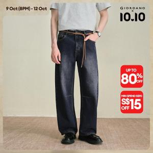 Giordano Men Men 5-Pocket Style Jeans Free Shipping 18116704