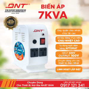 Đổi nguồn DNT 7kva 220v ra 100v hộp nhựa trắng