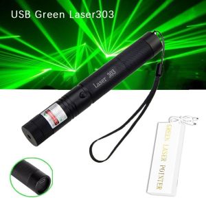 Green Laser Pointer 532nm High Power 303 Long Range 10000m Visible Beam Burning Laser Pen Outdoor Portable Light