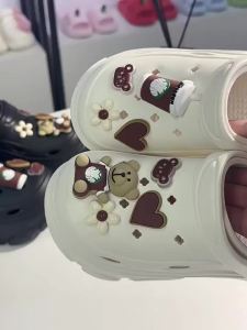 7.0Cm Height-Increasing Clog Sandals For Women Summer 2026 New Cute Platform Thick-Soled Non-Slip Closed-Toe Sandals