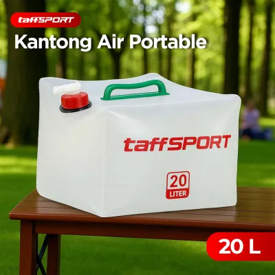 Kantong Air Minum Lipat 20L Water Tank Jerigen Lipat Quick Tap BPA Free Portable Camping Outdoor TaffSPORT ST-20