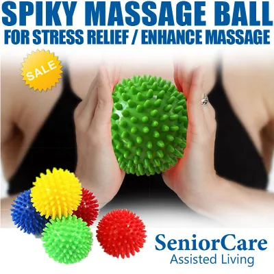 *SET of 2* READY STOCK Spiky Ball Yoga Accessories Tools Exercise Fitness Equipment Acupuncture point Massage Stress Release Relax Foot Back Arm Leg Feet Sore Muscle