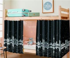 【4PCS】Bed Curtain Tirai Katil Pelajar Student Dormitory Universal Dustproof Mosquito Protection Blackout Upper Lower Specialized Light Blocking University Room Divider Curtain Tirai Katil 1/2/3PCS Bed Curtains
