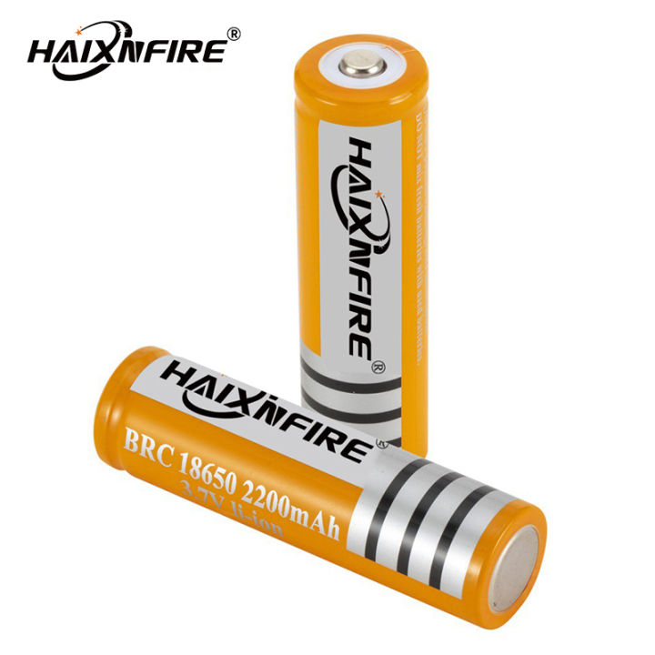 Haixnfire Original Rechargeable Battery 18650 Lithium 3.7V 2200mah Mini Fan Wireless Microphone Flashlight Radio