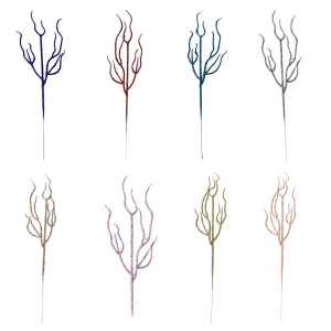 Artificial Flower Stems Pack of 10pcs Shatterproof Plastic Branch Faux Floral Accent for Shop Displays