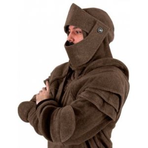 Áo hoodie nam Halloween kiểu hiệp sĩ có mũ bảo vệ khuỷu tay dây rút mặt nạ chui đầu túi kangaroo màu trơn áo khoác ngoài. cos Quần Áo