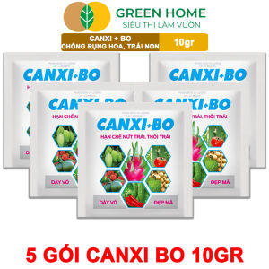 5 Viên Phân Bón Canxi Bo Greenhome Viên 10Gr Tăng Đậu Trái Chống Rụng Hoa Và Trái Non Chống Thối Trái
