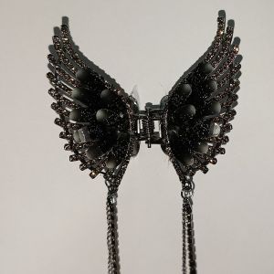 SUPERMARKET IMPORT EKSPOR Jepit Rambut Korea Jedai Rumbai Kupu Kupu Manik Kristal Zirkon Fashion Hair Clip Tassel Pearl Butterfly Korean Style Aksen Kupu Kupu Rhinestone Models