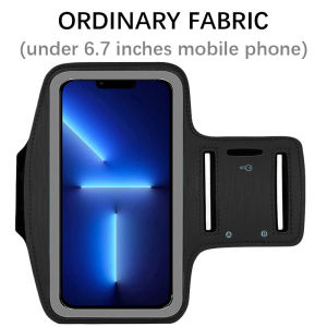 Sports Running Mobile Phone 6 6.5 inch Arm Bags Armband Waterproof Neoprene Cell Phone Arm Case（Black）