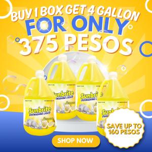 BioGent | PROMO 1 BOX Sunbrite Dishwashing Liquid galllon