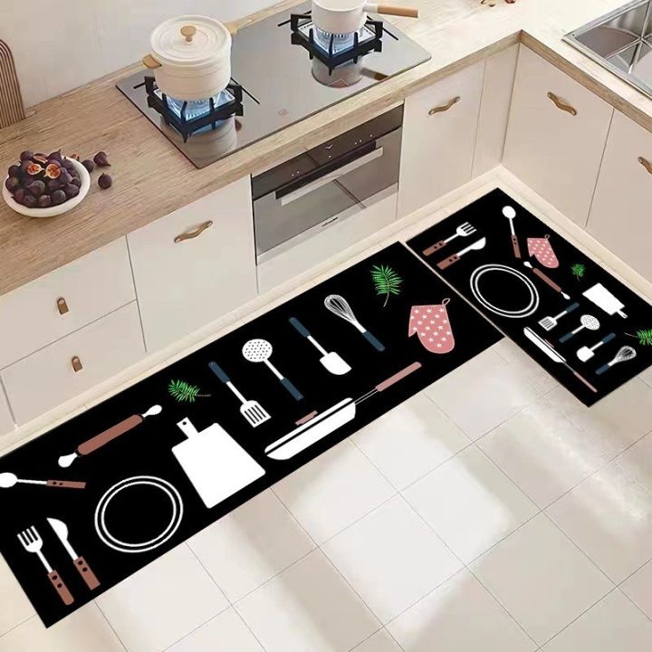 Keset dapur 2in1 lembut / keset dapur set dapat 2 pcs / keset dapur panjang / keset dapur minimalis / (SALE Mini Set) Isi 2 pcs Keset Dapur Minimalis Anti Slip/ Karpet Kitchen