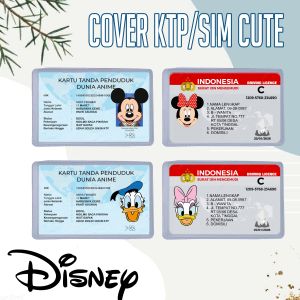 Cover Pelindung Kartu Identitas KTP SIM Kartun Daisy Mini Micky Daisy Donald