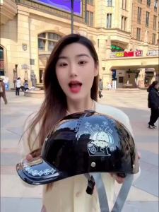Peaked Cap Summer Helmet 3C Certified Motorcycle Electric Vehicle All-Season Safety Helmet National Standard High-End Half Helmet New Model