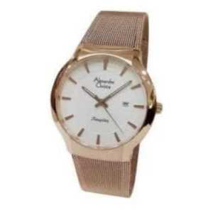 Jam tangan Pria Alexandre christie 8414MD tanggal aktif analog tali pasir bulat original