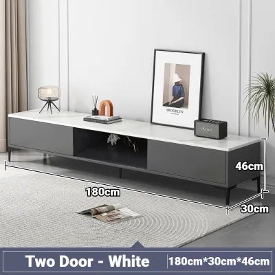 KEKEE TV Cabinet Modern Tv Kabinet Rak TV Media Storage Italian style Thick Wooden Board High load-bearing Waterproof Moisture-proof 电视柜