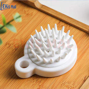 Bàn chải tắm massage gội đầu Muji Nhật Bản Lược chải đầu Silicon chăm sóc da đầu ngăn ngừa dụng tóc Cao cấp