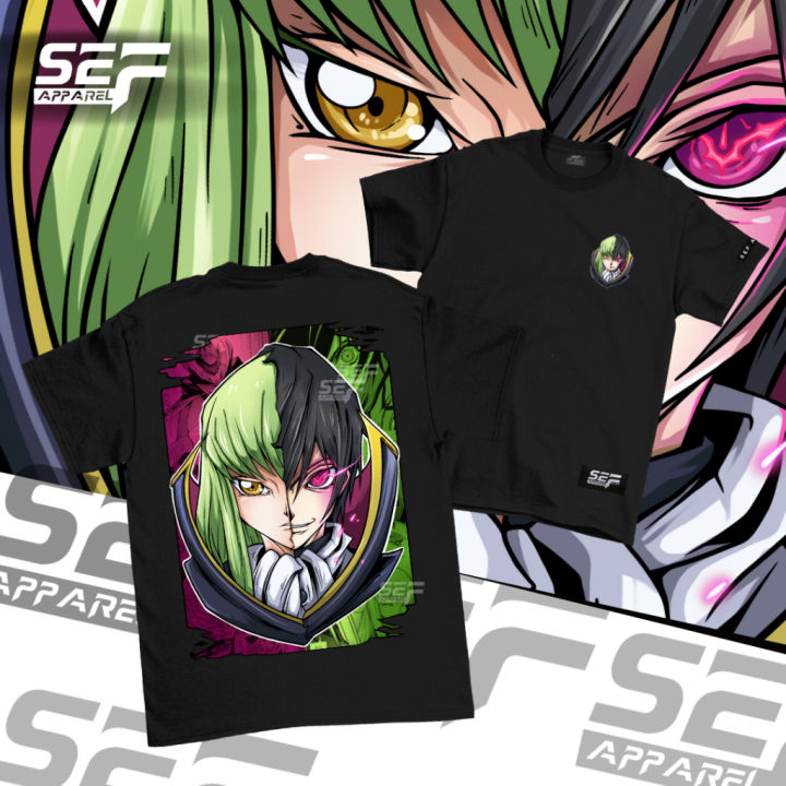 【new】 Sef Apparel Anime T-shirt Lelouch X Cc Of Code Geas Anime For Men 