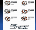 FAITO Bearing Crankshaft Racing EX5/CT110/GSX/GT128/KARISMA/KRISS/KSR/SRL110/SRL115Z/TX150/TZM/Y110/Y125Z/S720 EX5DREAM (2PC 6304)/S720 SRL110 (2PC 6205/6304). 