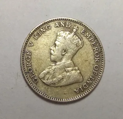Malaya British Straits Settlements Silver Coin King George V 10 Cents Year 1917 - 1935 -Random Pick Year (Circulated Coins)