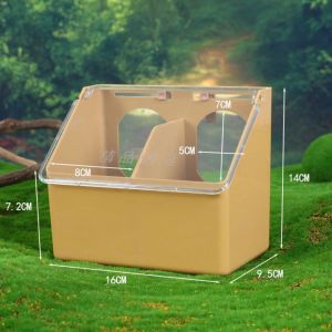 WUXU Food Trough Birds Feeder Large Capacity 2 IN 1 Hanging Cage Box Outdoor Durable Automatic Feeder Pigeon