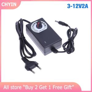 [COD] CHYIN Adjustable Power Supply AC DC 220V To 3V-36V 1 2 3 5A Universal Power Supply Adapter