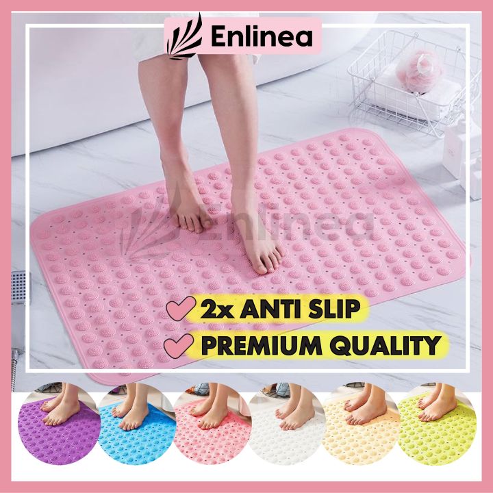 NonSlip PVC Carpet Bath Tub Shower Mat NonSkid Waterproof Bath Rug